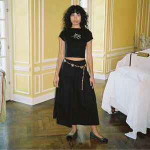 Lisa Says Gah Penny Midi Skirt Sz M BNWT